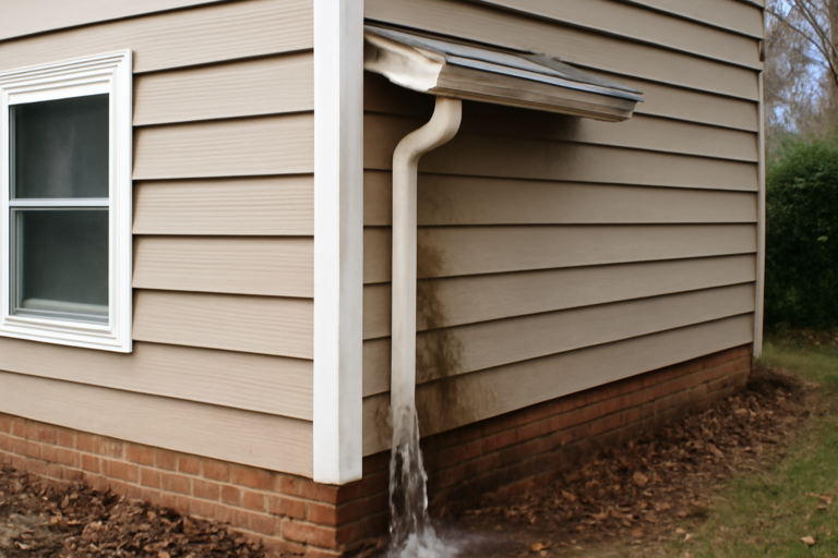 Gutter Overflow Water Removal