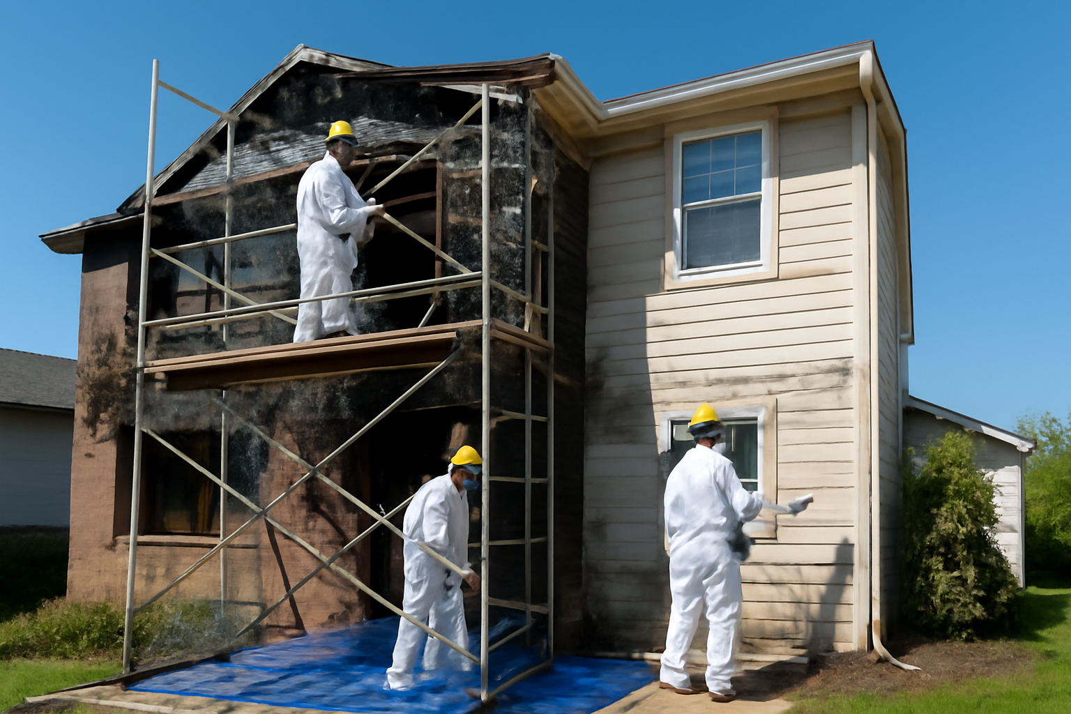 Fire damage restoration service